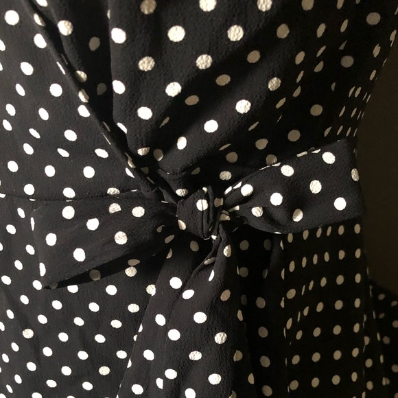 Polka dot wrap shirt. Great for office. Great price. - Picture 7 of 8